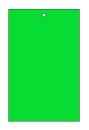 Blank Cards Tags Bright Green Fluorescent with hole, no string